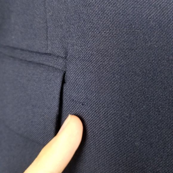 J. Crew Factory Navy Wool-Blend Gold Buttons Academia Career Blazer Sz 10 AZ565 - Picture 15 of 15